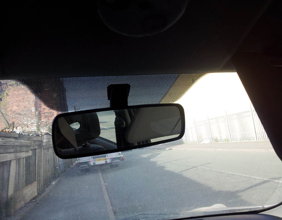 Nissan Micra E rear-view-mirror